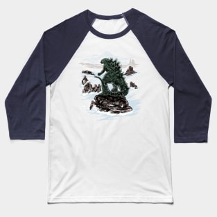 Kaiju above the Sea of Fog Baseball T-Shirt